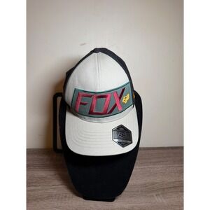 Fox Racing Hat Maneuver Flexfit Motocross Two Tone Grey Black S/M